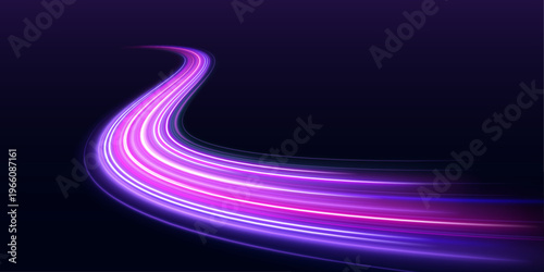 Light waves travel across a modern abstract field. Smooth motion suggests calm futuristic energy.