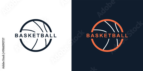 Basketball logo simple vector illustration template