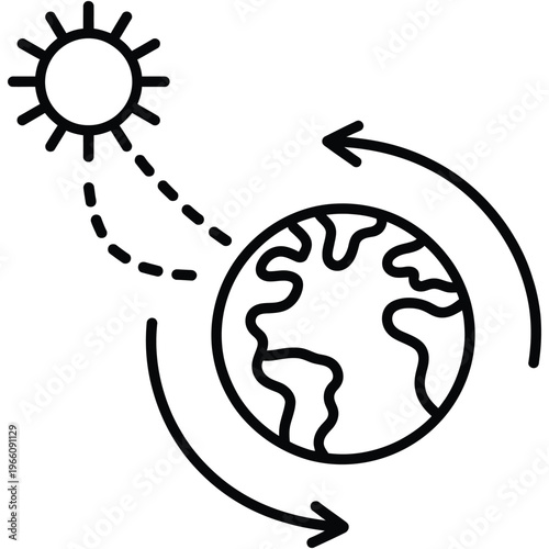 Ozone layer protection icon flat design, earth atmosphere shield symbol, environmental safety concept, climate protection sign, minimal modern style, isolated vector illustration for ecology