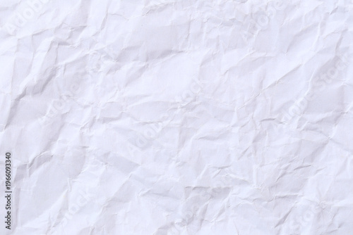 Crumpled White art paper background.