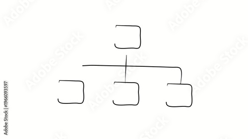 Team, community, social environment, connection. Contour drawing, silhouett animation. Continuous line. Isolated on white. Video 4k object illustration self-drawing. Object construction. Minimalist co