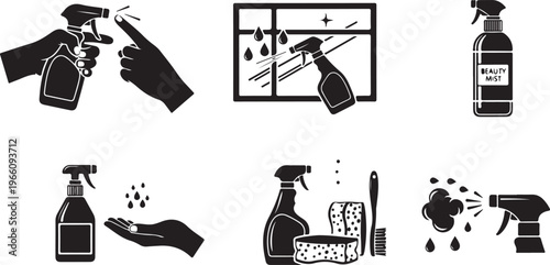 Flat lay of ink bottle brush pen sketchbook and watercolor supplies on white watercolor paints