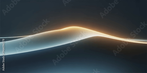 An abstract view of Earth from space shows the sun lighting up a blue sky above white clouds and the horizon