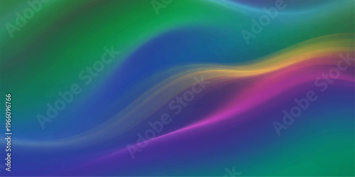 A bright abstract rainbow background with smooth flowing waves and colorful fractal lines creating a dynamic swirl pattern for a digital art wallpaper design