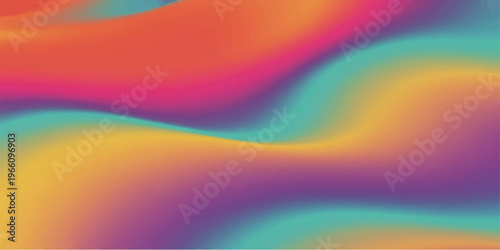 Abstract colorful background featuring a bright gradient rainbow wave design with a blur texture illustration for art wallpaper and backdrop patterns