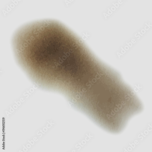 Paper burnt stain, vector charred spot overlay effect, burned paper round border with fire scorched edge, ash on gray