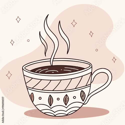 minimal botanical graphic sketch drawing, trendy tiny tattoo design, floral elements vector illustration