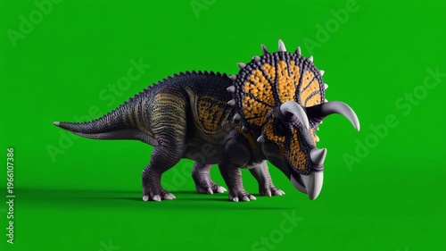 dinosaur on green screen 