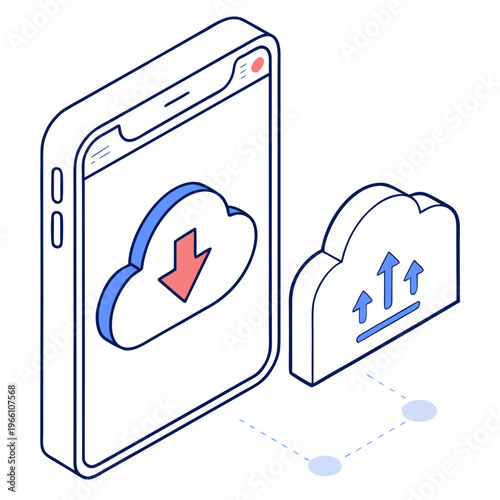 Cloud storage and mobile device data transfer