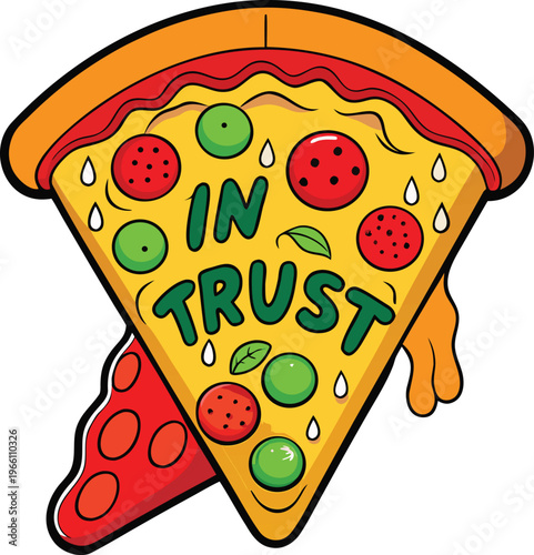  vector pepperoni pizza slices  and whole pizza isolated 