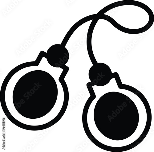 castanets two shell like pieces held together vector illustration on transparent background