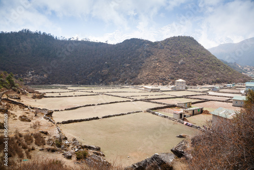 Khumjung town view along EBC trek, Nepal