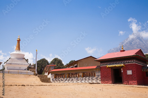 Tengboche monastery with peaks in background, EBC, Nepal