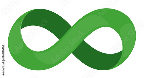 Green Infinity Symbol Loop.