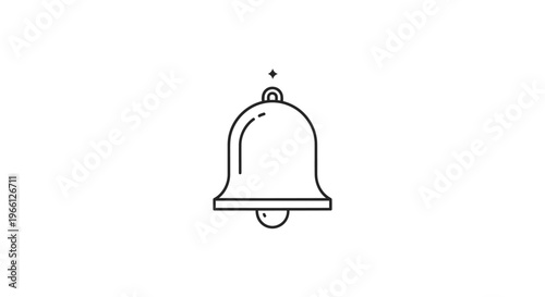 Bell Icon Alarm Signal Notification.