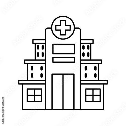 hospital icon for inpatient care
