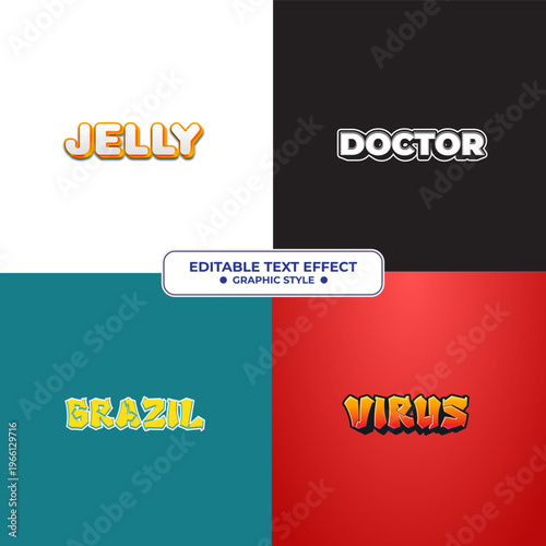 Set Editable Text Effect Set - Dynamic Graphic Styles for Design