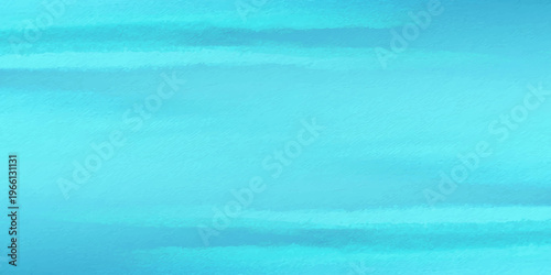 Blue watercolor background with abstract turquoise brush strokes and ethereal ocean wave texture for artistic design