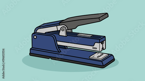 Blue stapler for office and school stationery needs
