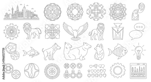 Various icons and symbols collection.