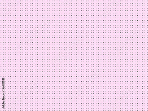 a solid light pink color fabric with many tiny holes in a grid pattern.
