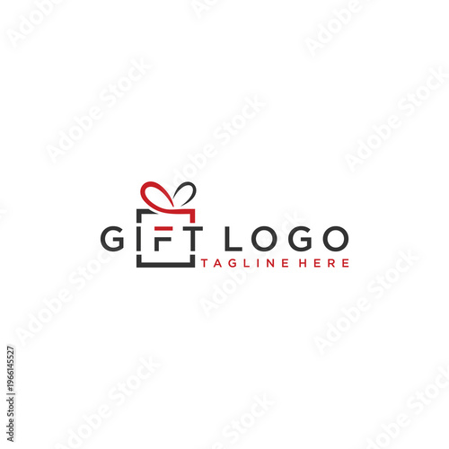 Elegant Gift Logo Design with Tagline Placeholder