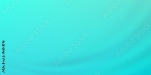 Turquoise abstract background cyan to mint color transitions. Fresh aquamarine gradient perfect for spring presentations, medical graphics, and modern creative bg. Vector illustration