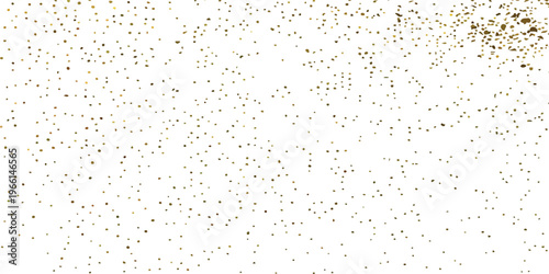 Sparse golden glitter particles scattered across white background - subtle abstract texture