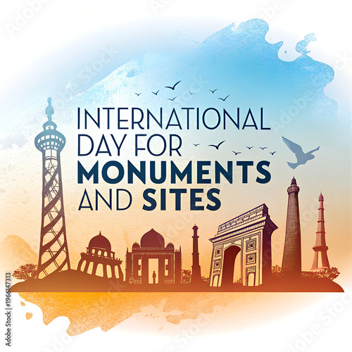 International day for monuments and sites graphic.