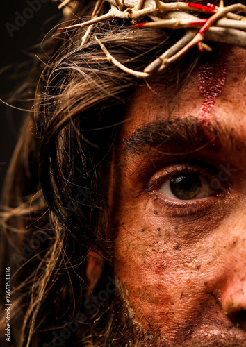 Jesus Resurrection Scene – Christian Easter Concept with Light and Faith