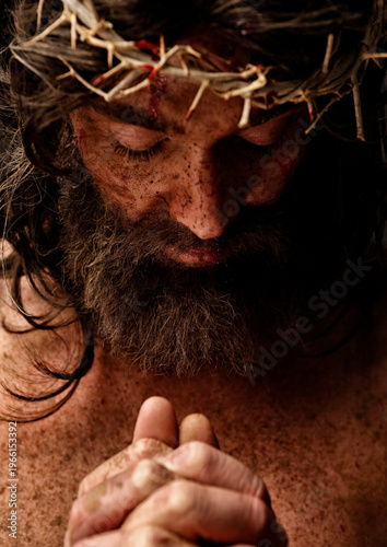 Jesus Resurrection Scene – Christian Easter Concept with Light and Faith