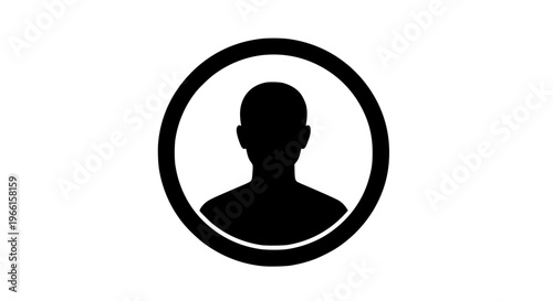 Account symbol clear symbol black white icon