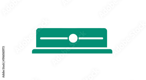 Green Laptop Computer Icon Illustration Design.