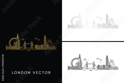 London city illustration vector