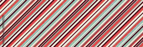Vibrant diagonal stripes in coral, cream, teal, and dark brown create a dynamic, retroinspired pattern. Perfect for textiles, website backgrounds, or any project needing a bold, energetic design.