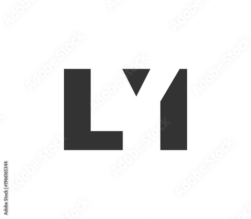 LYI logo design. Initial letter L Y I bold font style for tech startups, consulting, corporate branding. Creative company name, headlines typography identity, trendy logotype.