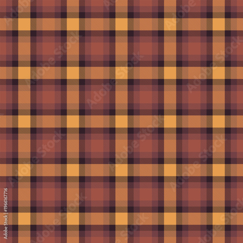 Plaid fabric vector delivers refined crossing stripes, elegant tartan look, seamless check background widely used for apparel prints, branding materials, interior visuals.