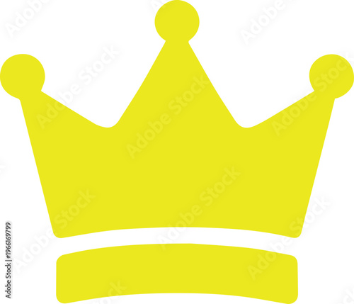 Golden Crown Royal Luxury Symbol Colored Vector Illustration On White Background