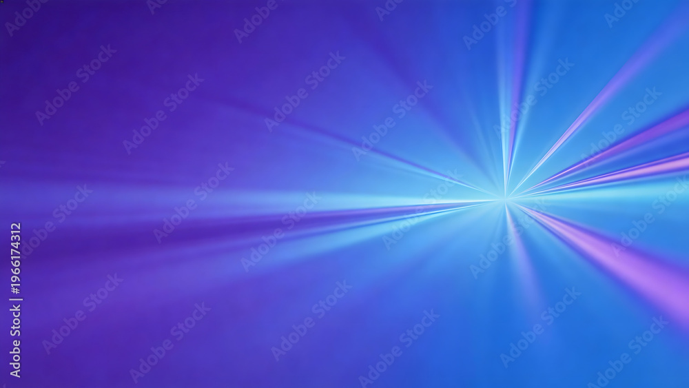 Obraz premium Abstract blue and purple light rays
