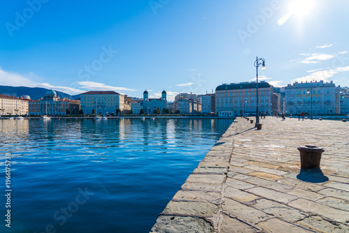 City of Triest, Italy, in early spring