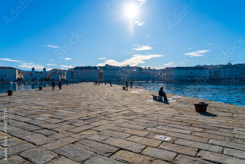 City of Triest, Italy, in early spring