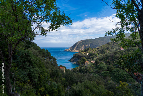 Coastline of Elba island, Italy, in springtime