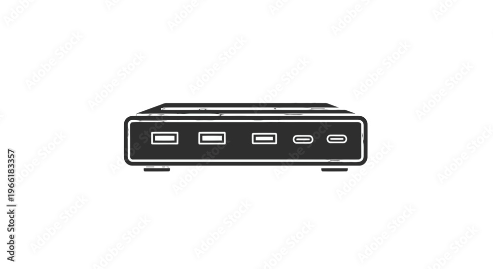 Fototapeta premium USB Hub with Multiple Ports.