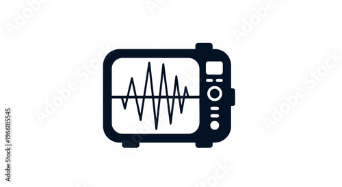 Electrocardiogram ECG Machine Heart Rate Monitor.