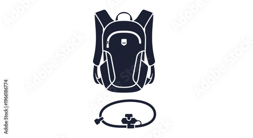 Black Baby Backpack Carrier with Harness.
