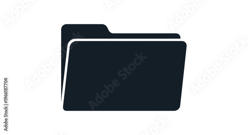 Black Folder with Documents Inside.
