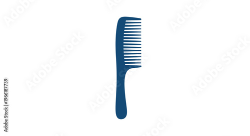 Blue Wide Tooth Hair Comb Object.