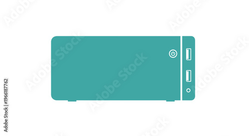 Teal Portable Power Bank Device Charger.