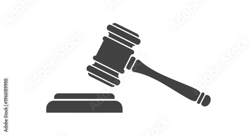 Judge Gavel Icon Symbol Justice Law.