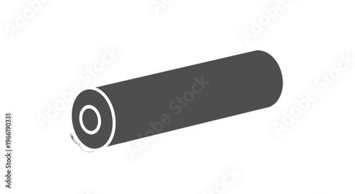 Black Cylindrical Object with Hollow Center.